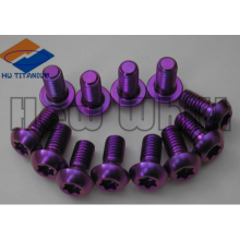 purple Gr5 titanium disc rotor bolt M5*10